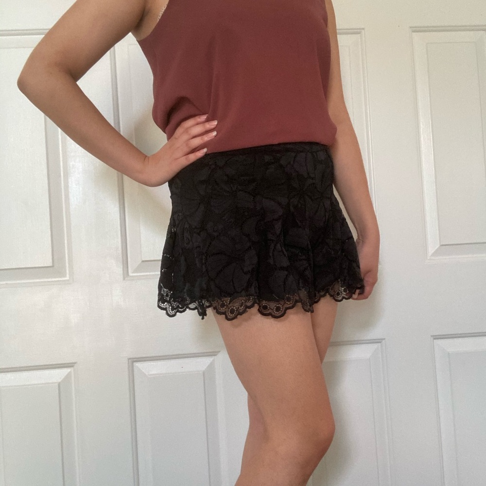 Black Lace Shorts